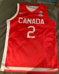 NBA 2 Gilgeous-Alexander Canada Team Maillot Rouge imprimé